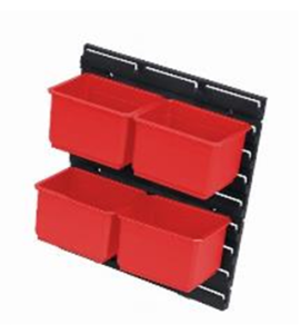 Zestaw 4x Pojemnik Qbrick System Duży + tablica