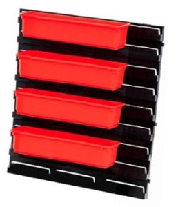 Zestaw 4x Pojemnik Qbrick System LONG + tablica