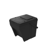 1x Kosz na śmieci pojemnik do segregacji odpadów papier plastik szkło mix eco 25l