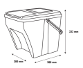 Kosz Ecosorter 25l kontury.png